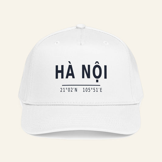 Ha Noi Coordinates Cap – Embroidered Hanoi City Baseball Cap