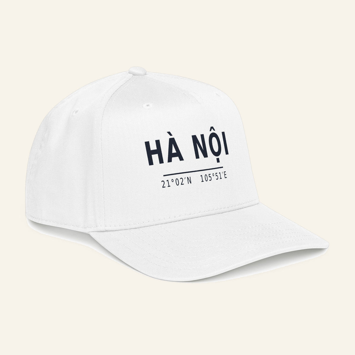 Ha Noi Coordinates Cap – Embroidered Hanoi City Baseball Cap