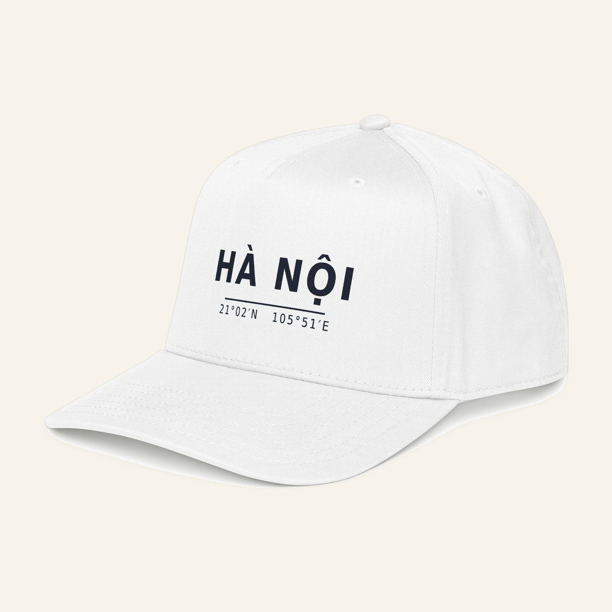 Ha Noi Coordinates Cap – Embroidered Hanoi City Baseball Cap