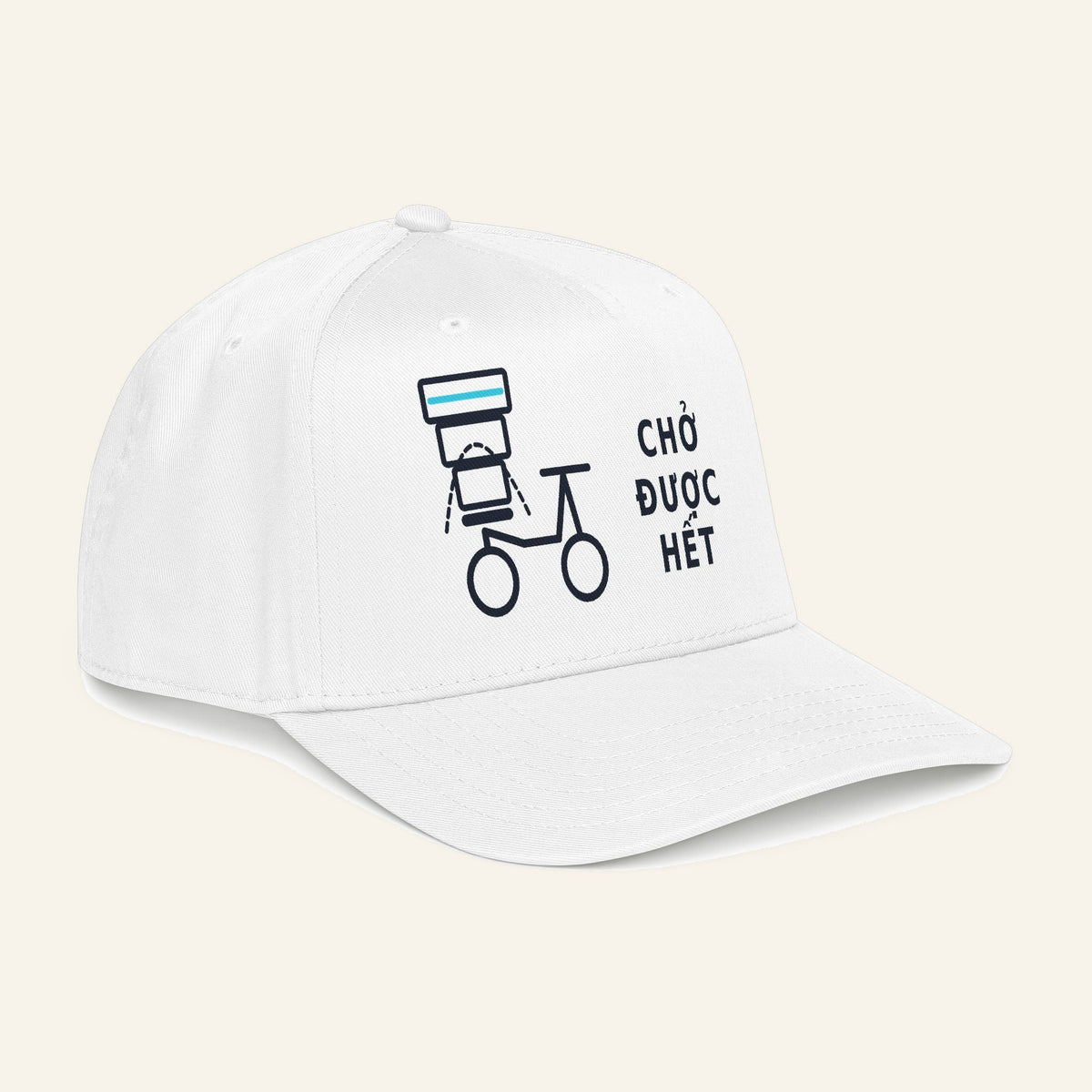 Cho Duoc Het Delivery Bike Cap – 'We Can Carry It All' Embroidered Vietnam Cap
