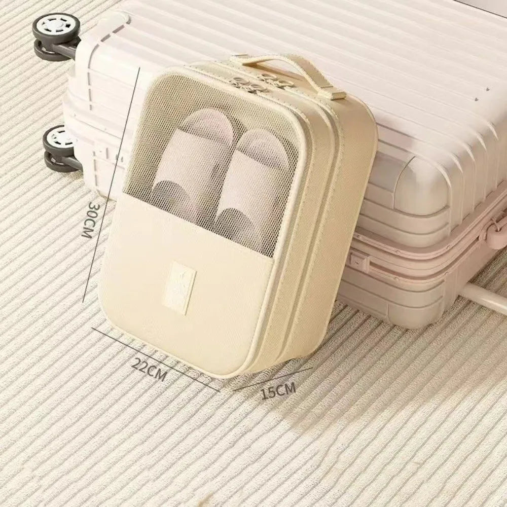 Travel Shoe Bag – Water-Resistant Oxford Packing Organizer
